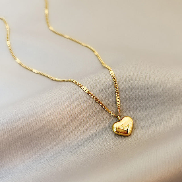 Collier en Or Herz
