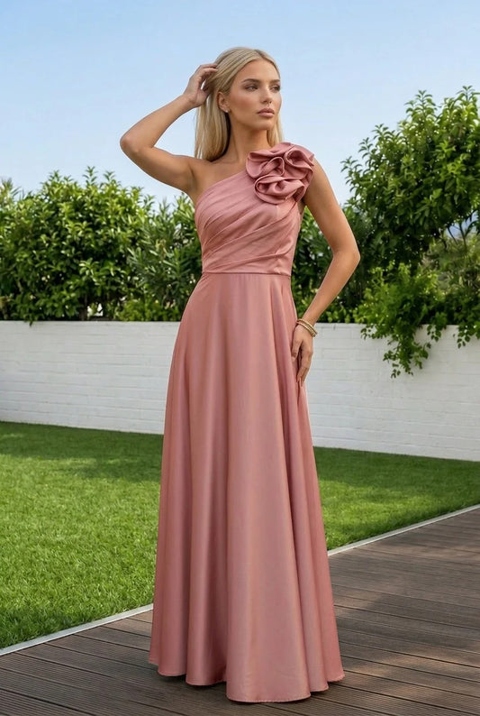 ELSA | Vestido Largo Monohombro