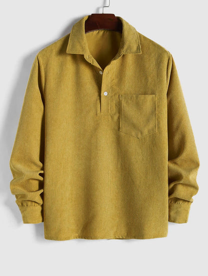 Reese | Pull en Velours Côtelé au Tissu Élégant pour Homme