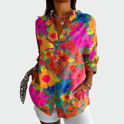 Chemise Élégante Imprimé Floral