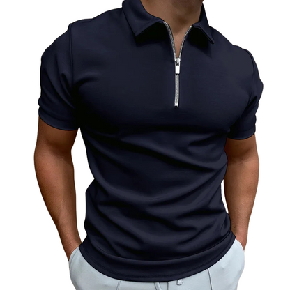 GREGORIO | POLO MODERNE AVEC ZIP MI-HAUT