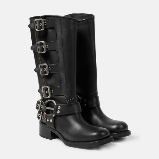 Harley™ | Bottes Noires en Cuir