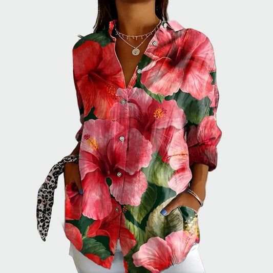 Chemise Élégante Imprimé Floral