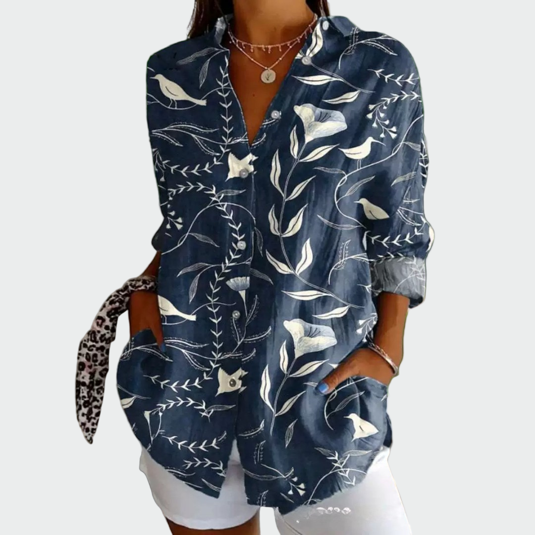 Chemise Élégante Imprimé Floral