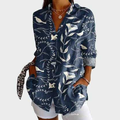 Chemise Élégante Imprimé Floral