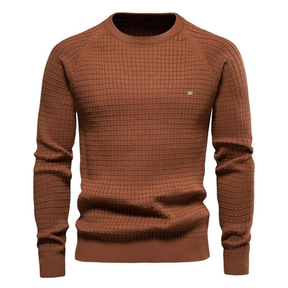 Nick | Pull à col rond avec coupe classique pour hommes