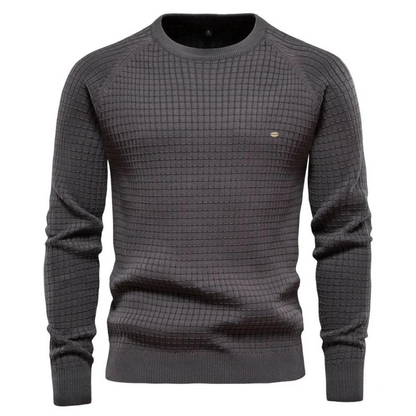 Nick | Pull à col rond avec coupe classique pour hommes