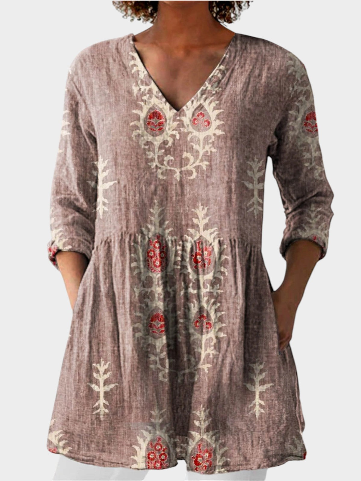 Anaïs Blouse Longue Décolleté V