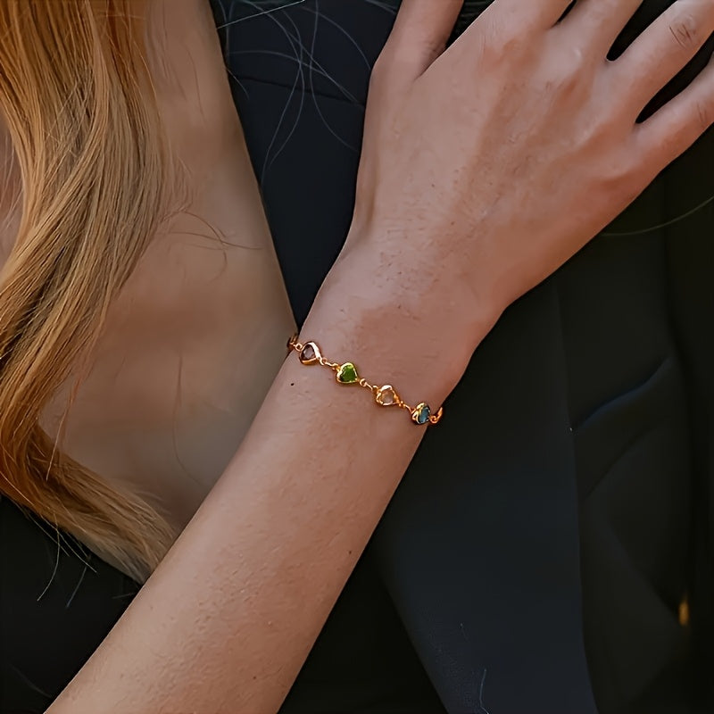 Bracelet unique en forme de cœur