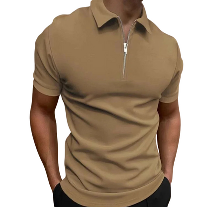 GREGORIO | POLO MODERNE AVEC ZIP MI-HAUT