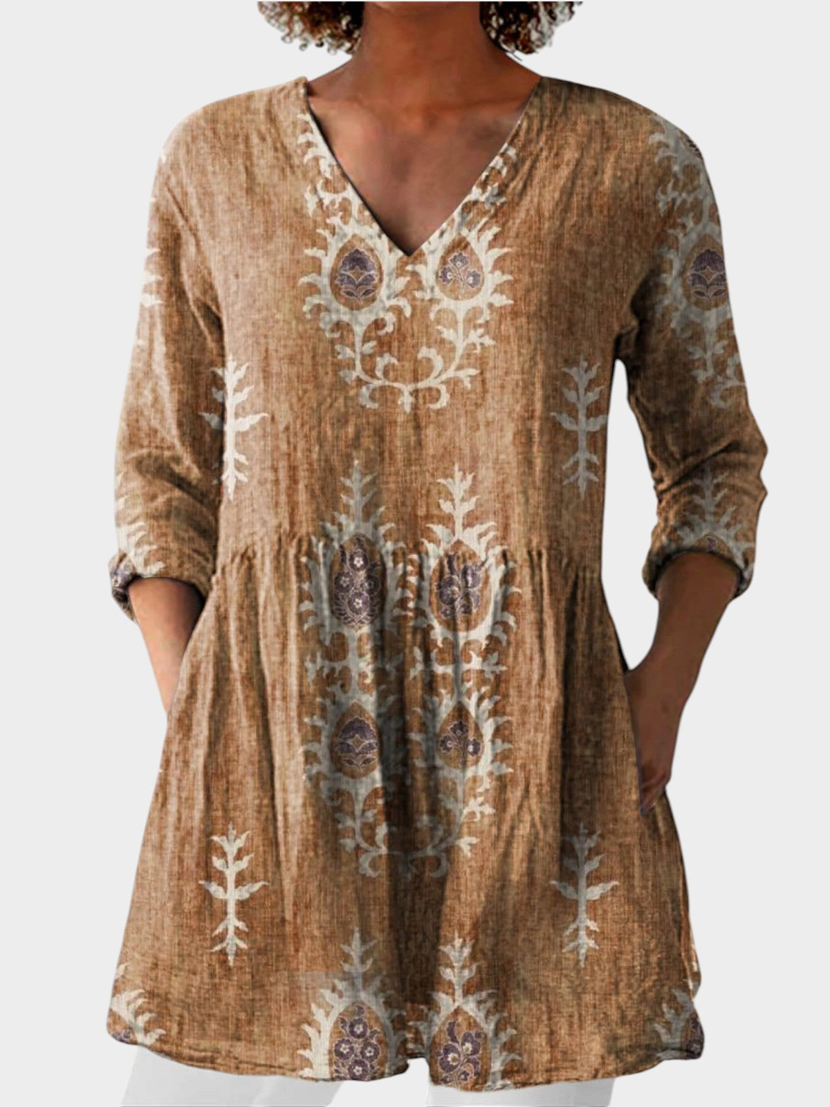 Anaïs Blouse Longue Décolleté V