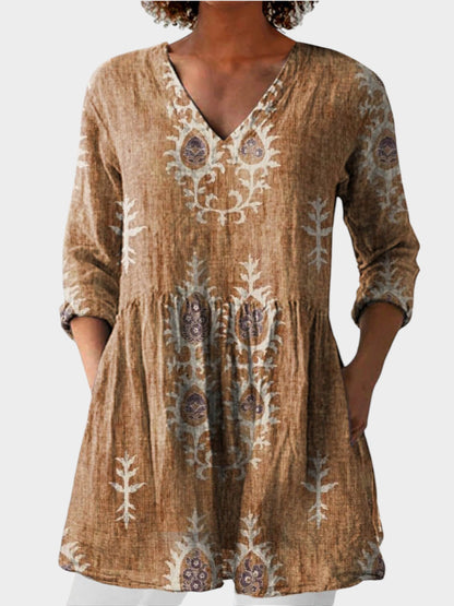 Anaïs Blouse Longue Décolleté V