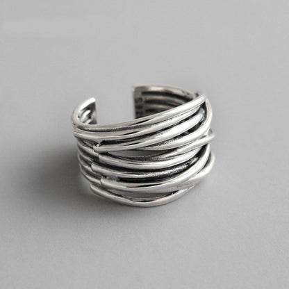 Bague en argent ajustable