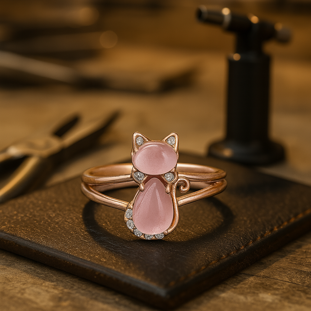 Bague en or rose