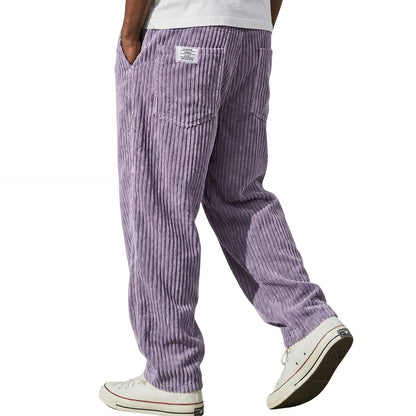Pantalon en velours côtelé - Lilas
