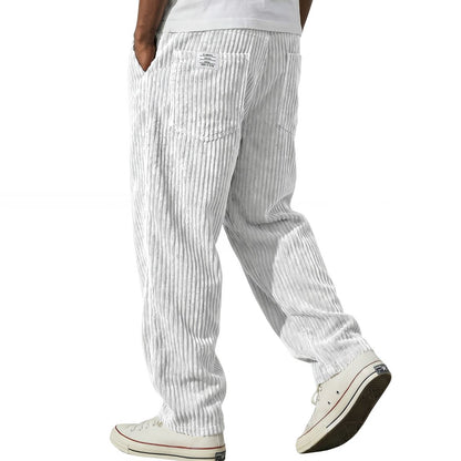 Pantalon en velours côtelé - Blanc