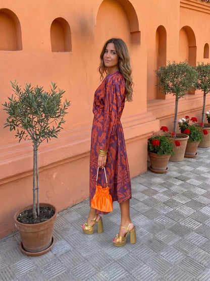 Silvia | Robe midi imprimée