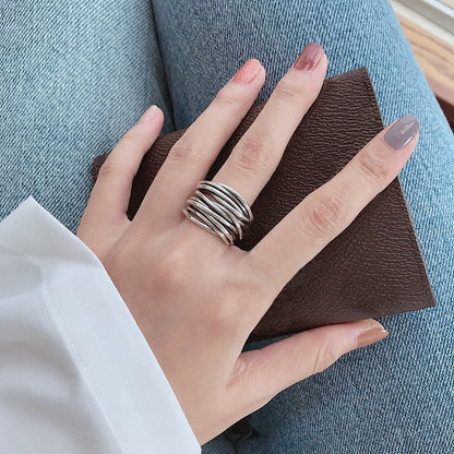 Bague en argent ajustable