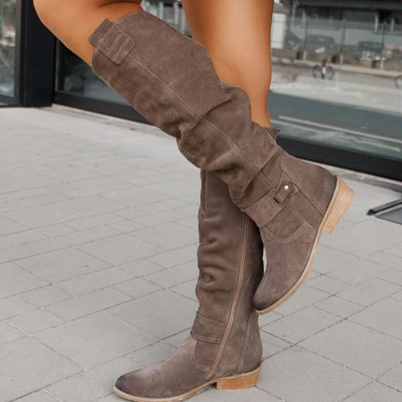 Lina™ | Bottes en daim confortables et chaudes pour femmes