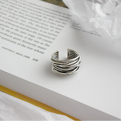 Bague en argent ajustable