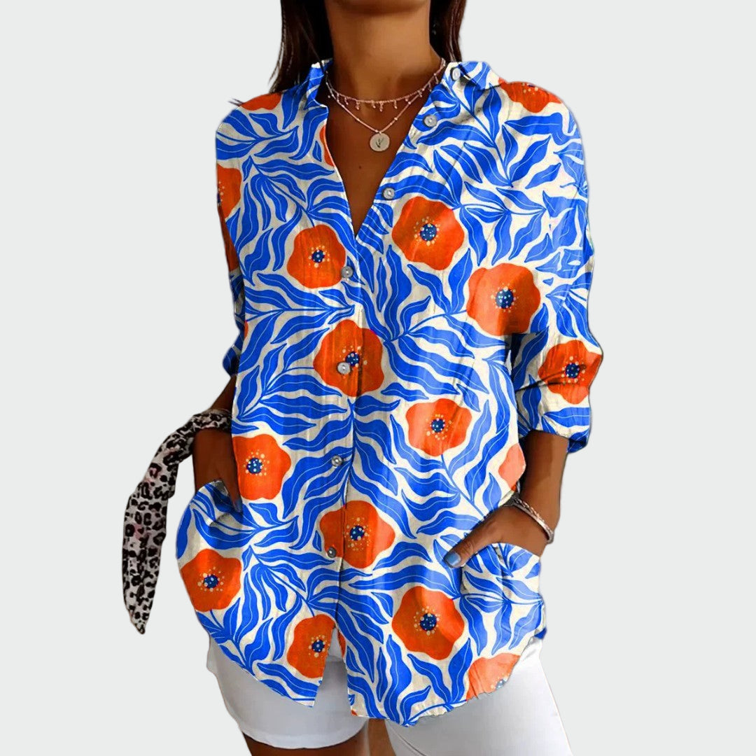 Chemise Élégante Imprimé Floral