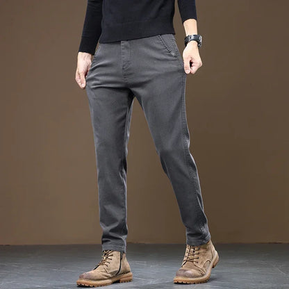Pantalon Droit Décontracté Pour Homme