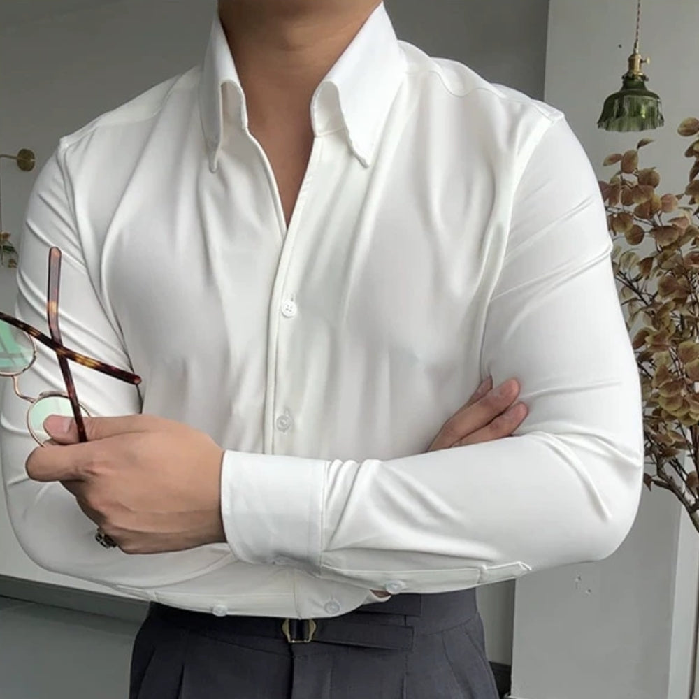 LUGINO | CHEMISE ATHLÉTIQUE ITALIENNE POUR HOMME EN BAMBOU
