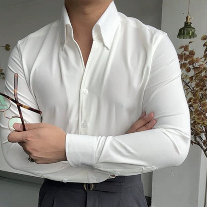 LUGINO | CHEMISE ATHLÉTIQUE ITALIENNE POUR HOMME EN BAMBOU