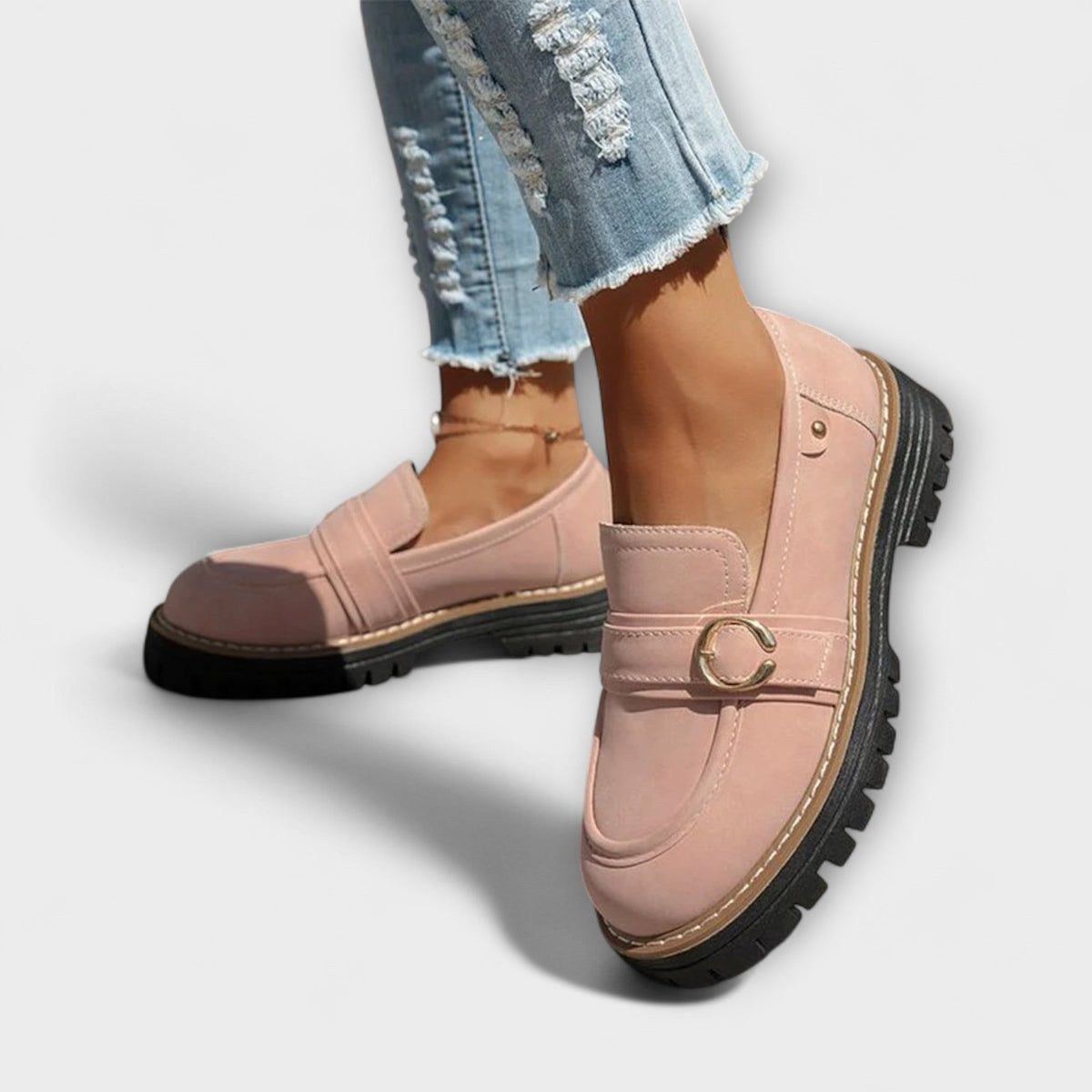 Sylvie™ | Mocassins Casual à Bout Rond