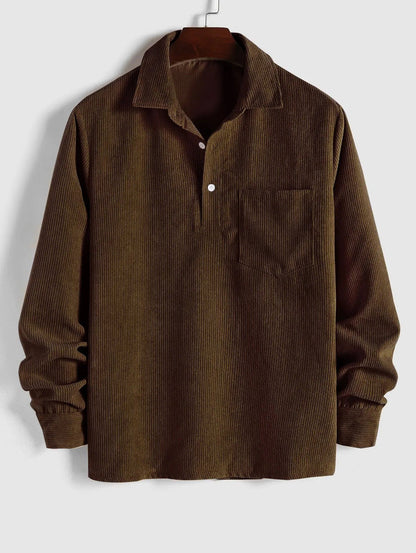 Reese | Pull en Velours Côtelé au Tissu Élégant pour Homme