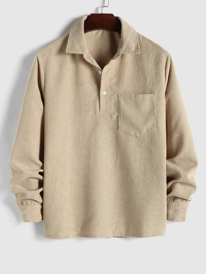 Reese | Pull en Velours Côtelé au Tissu Élégant pour Homme
