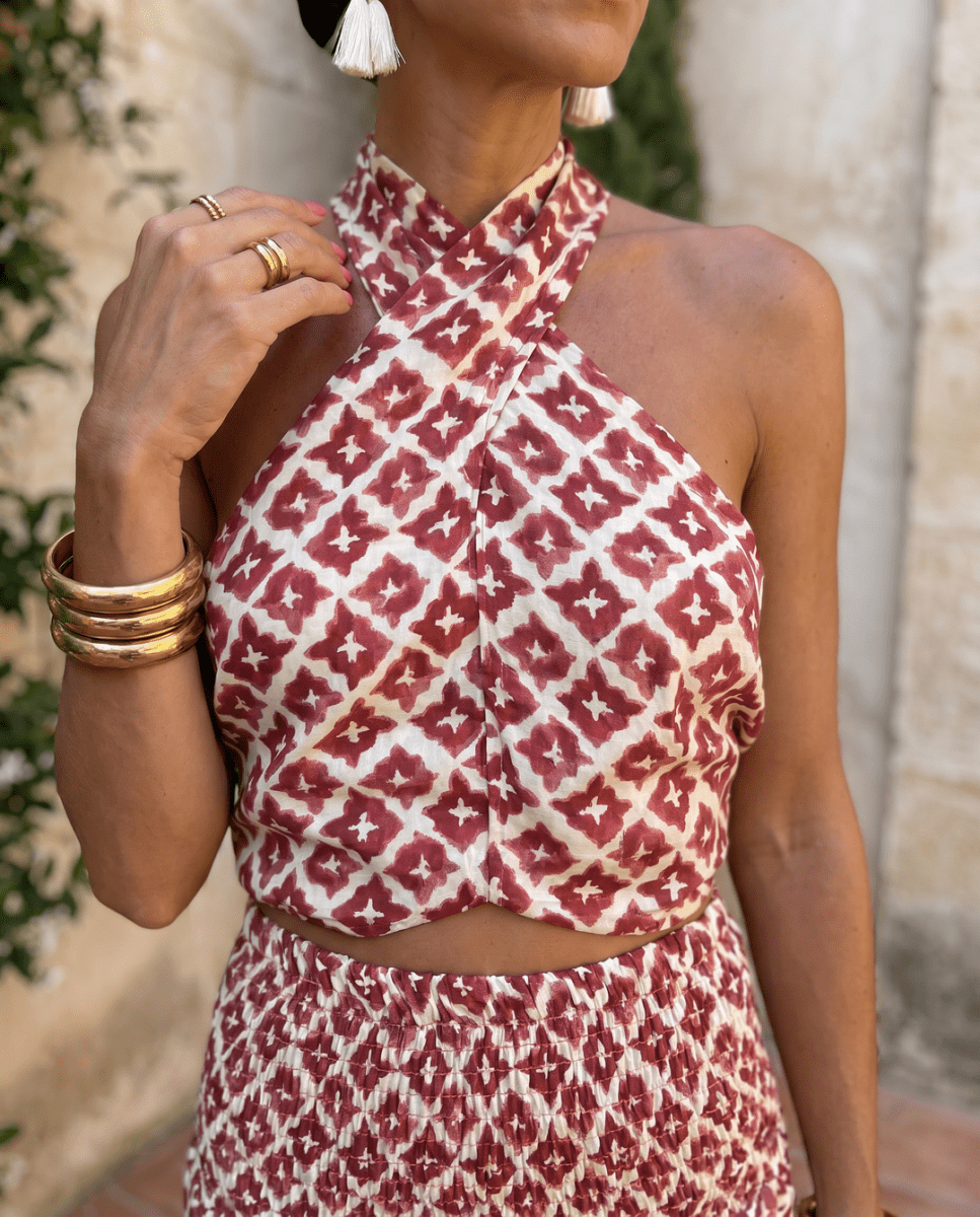 Elsa | Ensemble élégant avec un design à épaules dénudées