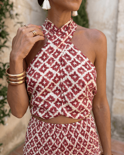 Elsa | Ensemble élégant avec un design à épaules dénudées
