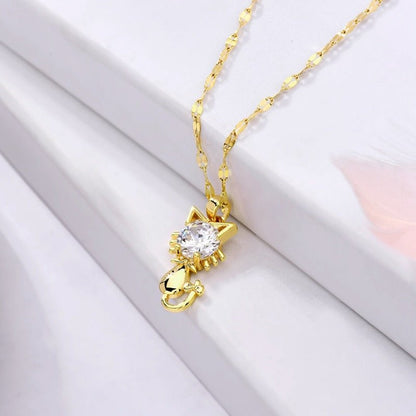 Collier en or avec zirconia