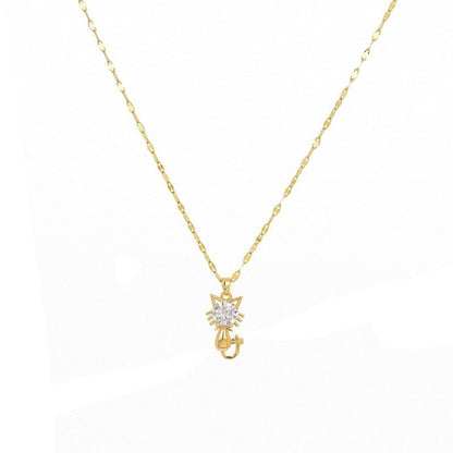 Collier en or avec zirconia