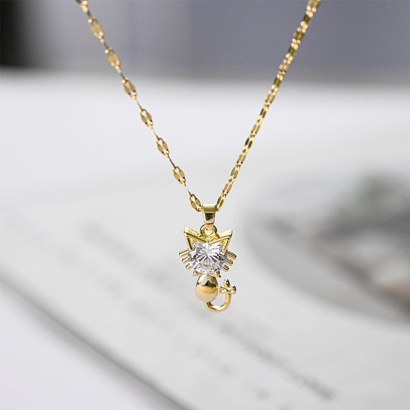 Collier en or avec zirconia