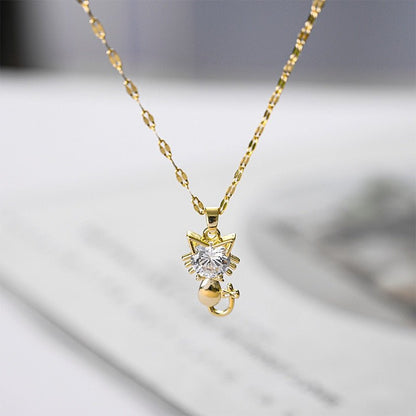 Collier en or avec zirconia