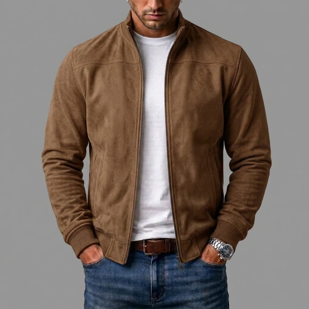 Julien | Blouson bombardier en daim