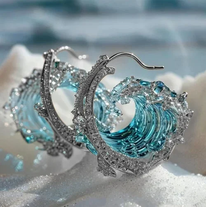 Boucles d'oreilles avec l'esprit de la mer