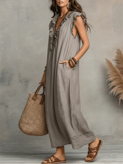 ALEXANDRA | Vestido Largo de Estilo Bohemio