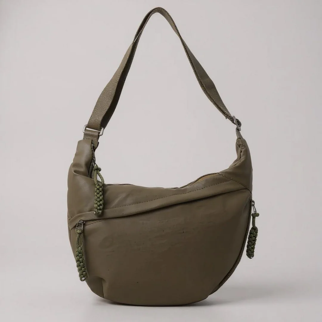 CARMEN | Bolso de Hombro Verde Oliva