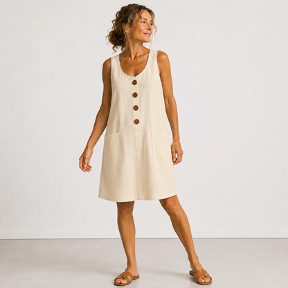 MARIA | Vestido de Algodón y Lino