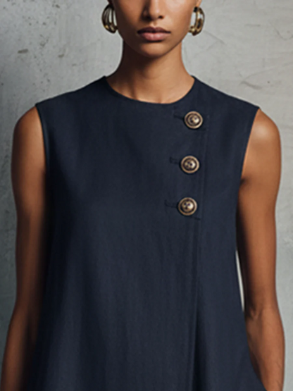 ELENA | Vestido de Mujer Minimalista y Profesional con Bolsillos