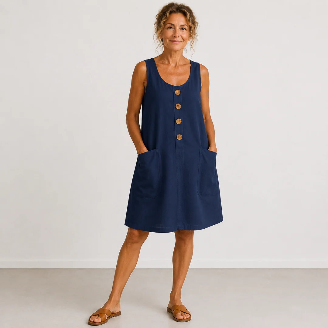 MARIA | Vestido de Algodón y Lino
