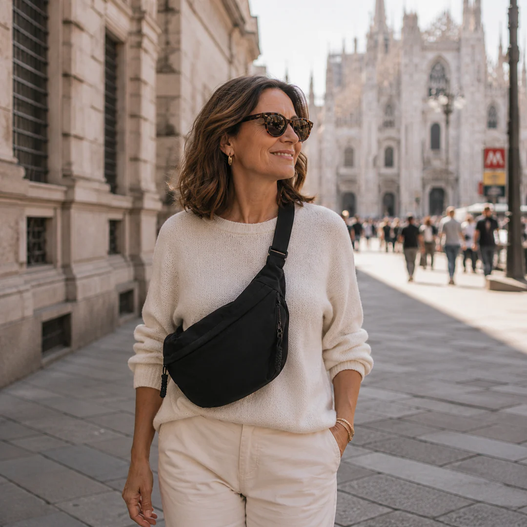 MARIA | Bolso de Hombro Negro