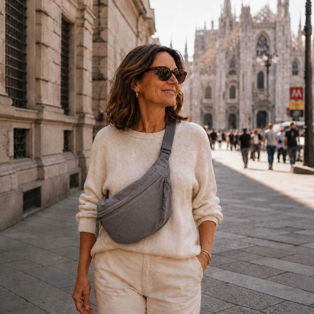 CLARA | Bolso de Hombro Gris