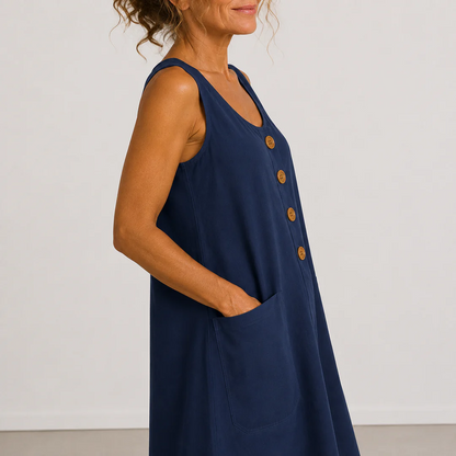 MARIA | Vestido de Algodón y Lino