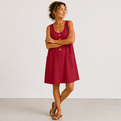 MARIA | Vestido de Algodón y Lino