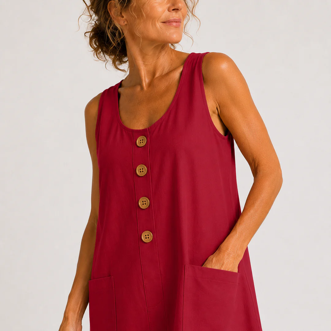 MARIA | Vestido de Algodón y Lino