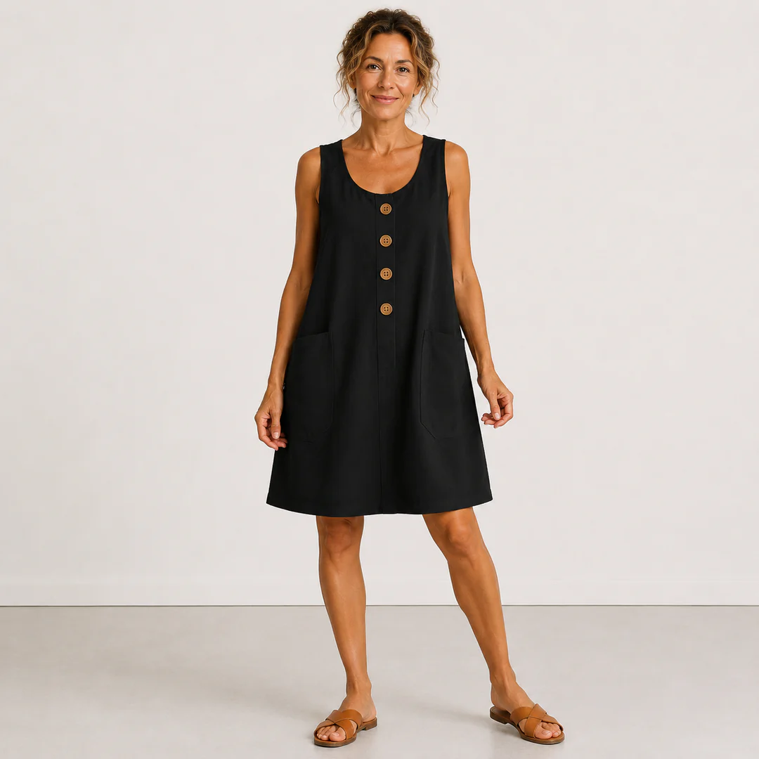 MARIA | Vestido de Algodón y Lino